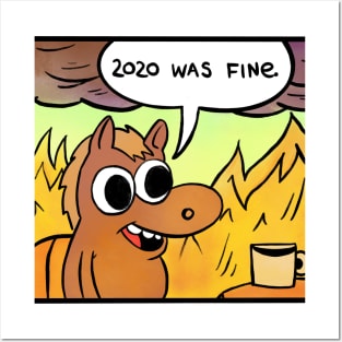 2020 was fine - Horse Posters and Art